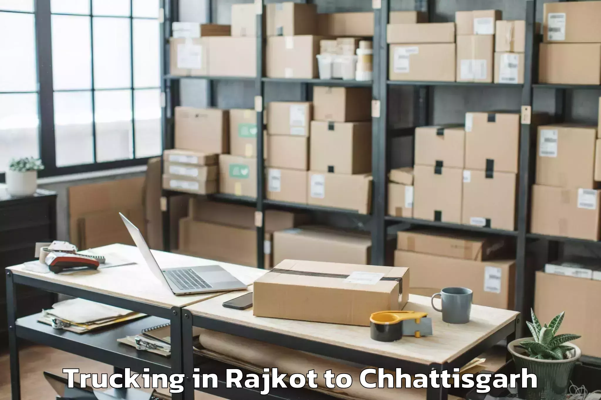 Leading Rajkot to Raigarh Trucking Provider